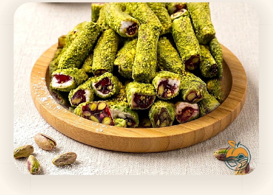 Narlı-Fıstıklı Fitil Lokum
